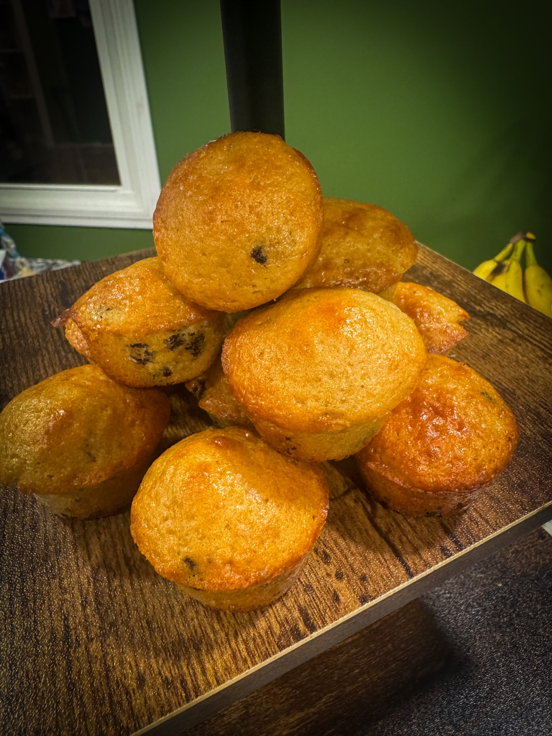 Chocolate Chip Sourdough Mini Muffins with Vanilla Protein